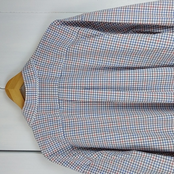 Ralph Lauren Mens Red,white,Blue Checked Dress Shirt Preppy Sz.4XLT - Picture 5 of 9